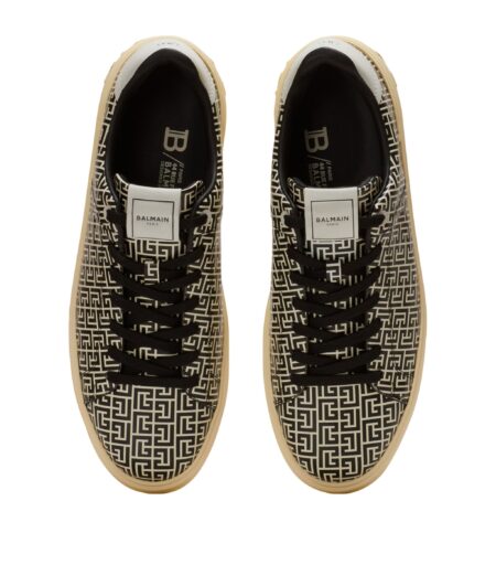 Buy Balmain Leather Logo B-Court Flip Sneakers With Crypto