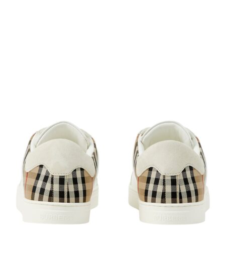 Buy Burberry Check-Panel Low-Top Sneakers With Crypto