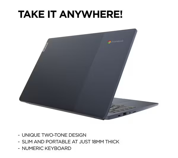 Lenovo IdeaPad Slim 3 15.6" Chromebook Laptop