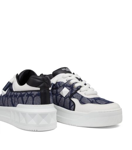 Buy Valentino Garavani Toile Iconographe One Stud XL Sneakers With Crypto